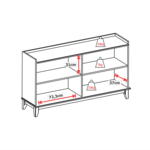 MPO Móveis - Buffet 04 Portas 