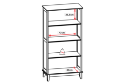 MPO Móveis - Cristaleira 02 Portas